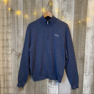 {Aristo Eighteen} Wool Quarter Zip Pullover